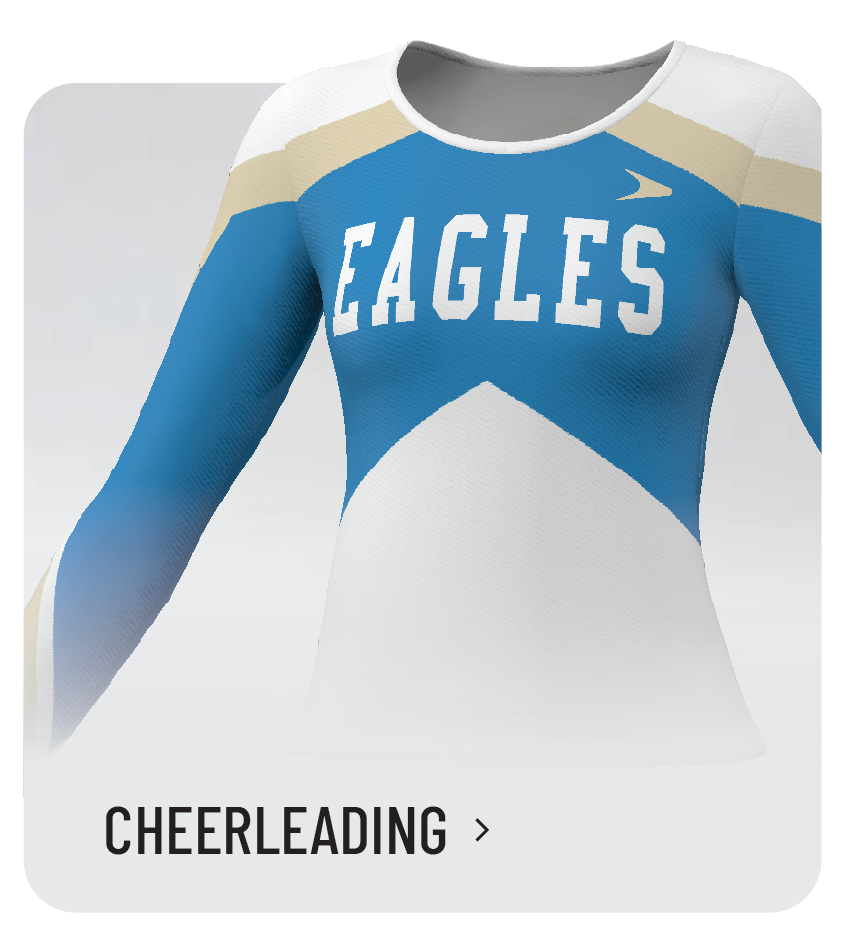 Dynamic custom cheerleading uniform