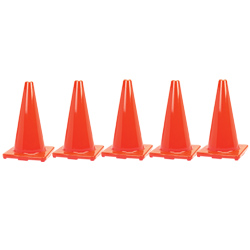 Low profile training cones